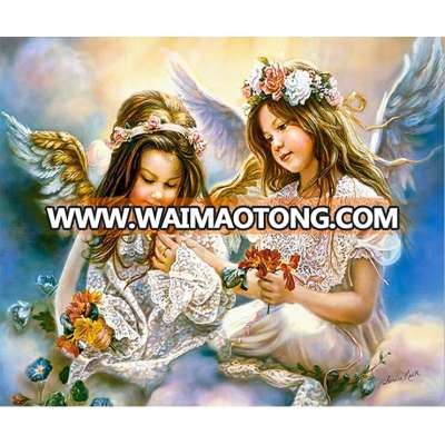 Angel girl DIY Painting By Numbers Handpainted Canvas Painting Home Wall Art Picture For Living Room Unique Gift 40x50